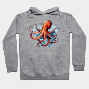 Orange Octopus Hoodie